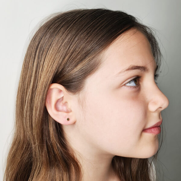 Csillag arany színű fülbevaló