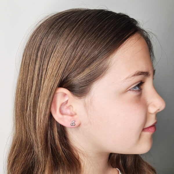 Cherry ezüst színű fülbevaló